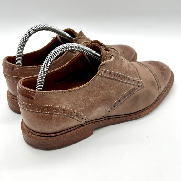 Allen Edmonds Bainbridge Cap Toe Oxford Brown Leather Mens Dress Shoes 8 D‎ 8176 main image 9